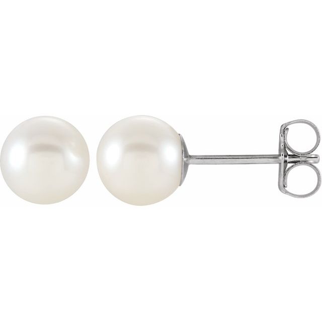 Pearl Stud Earrings