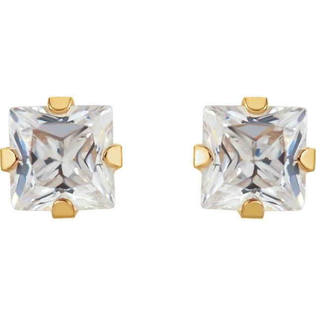 Round 4-Prong Inverness® Piercing Stud Earrings