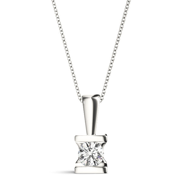 1 CT Lab Diamond Solitaire Pendant