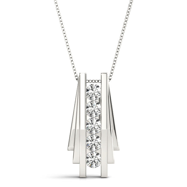 Lab Diamond 5-Stone Fashion Pendant