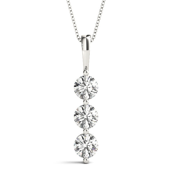 3-Stone Lab Diamond Pendant