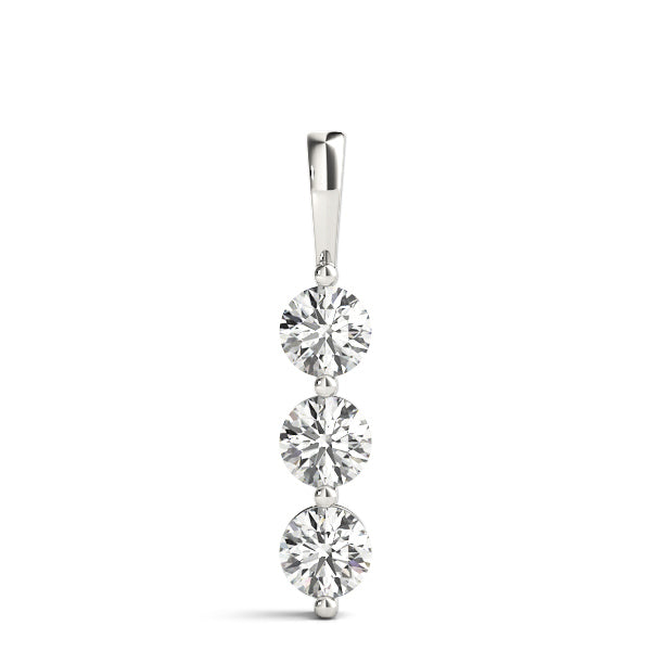 3-Stone Lab Diamond Pendant
