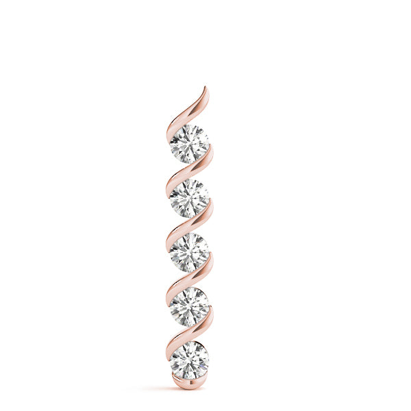 Rose Gold Lab Diamond Multi-Stone Pendant
