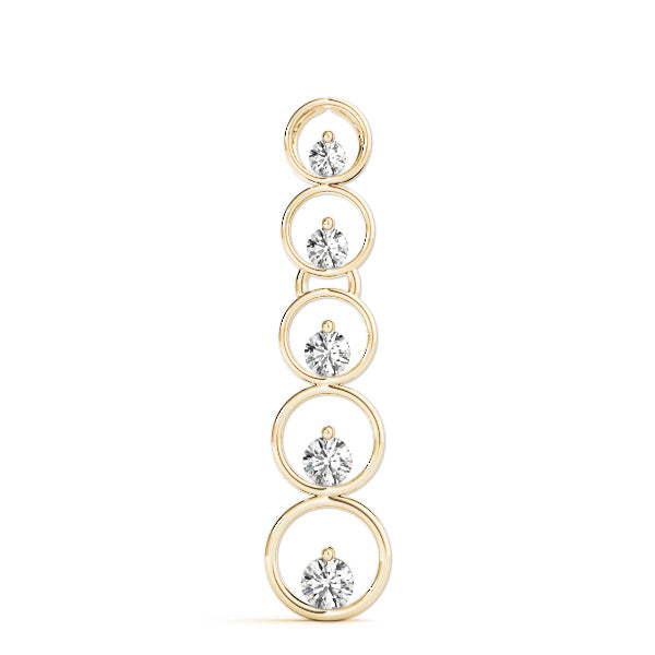 14K Yellow Gold Diamond Journey Pendant