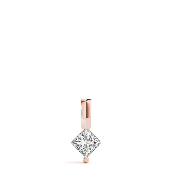 Rose Gold Lab Diamond Solitaire Pendant