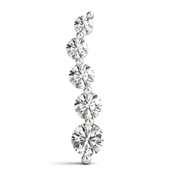14K Gold Lab Diamond Journey Pendant