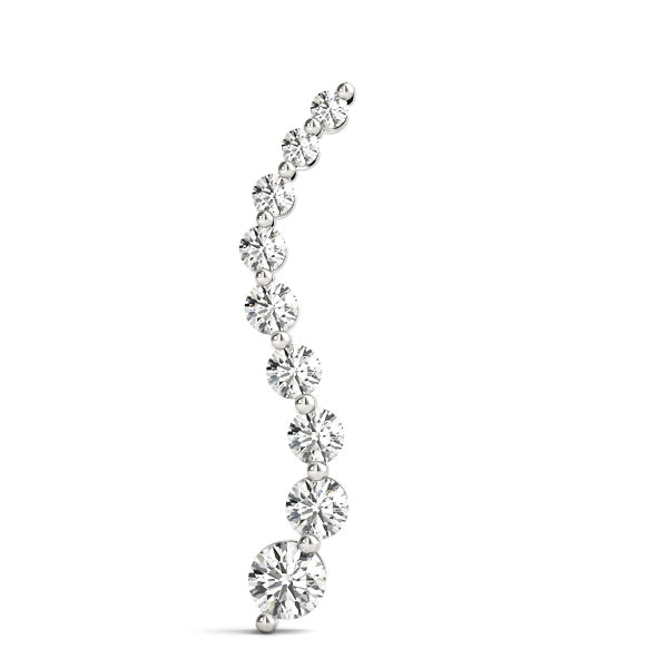 14K Gold Lab Diamond Journey Pendant