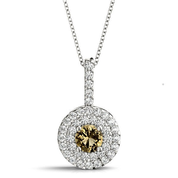 Lab Diamond Round Halo Pendant