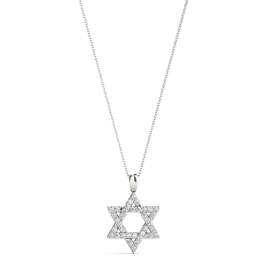 30-Diamond Star of David Pendant