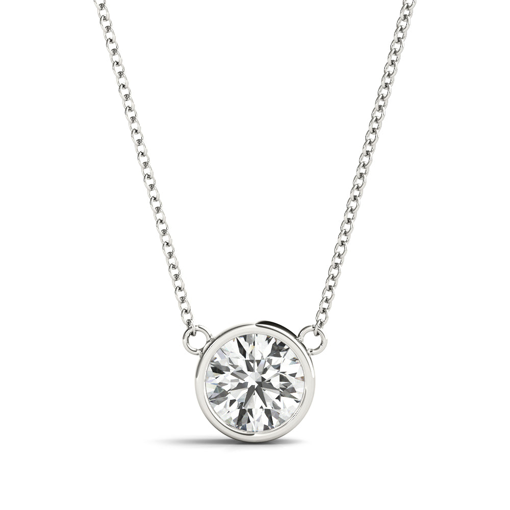 1 CT Lab Diamond Solitaire Pendant