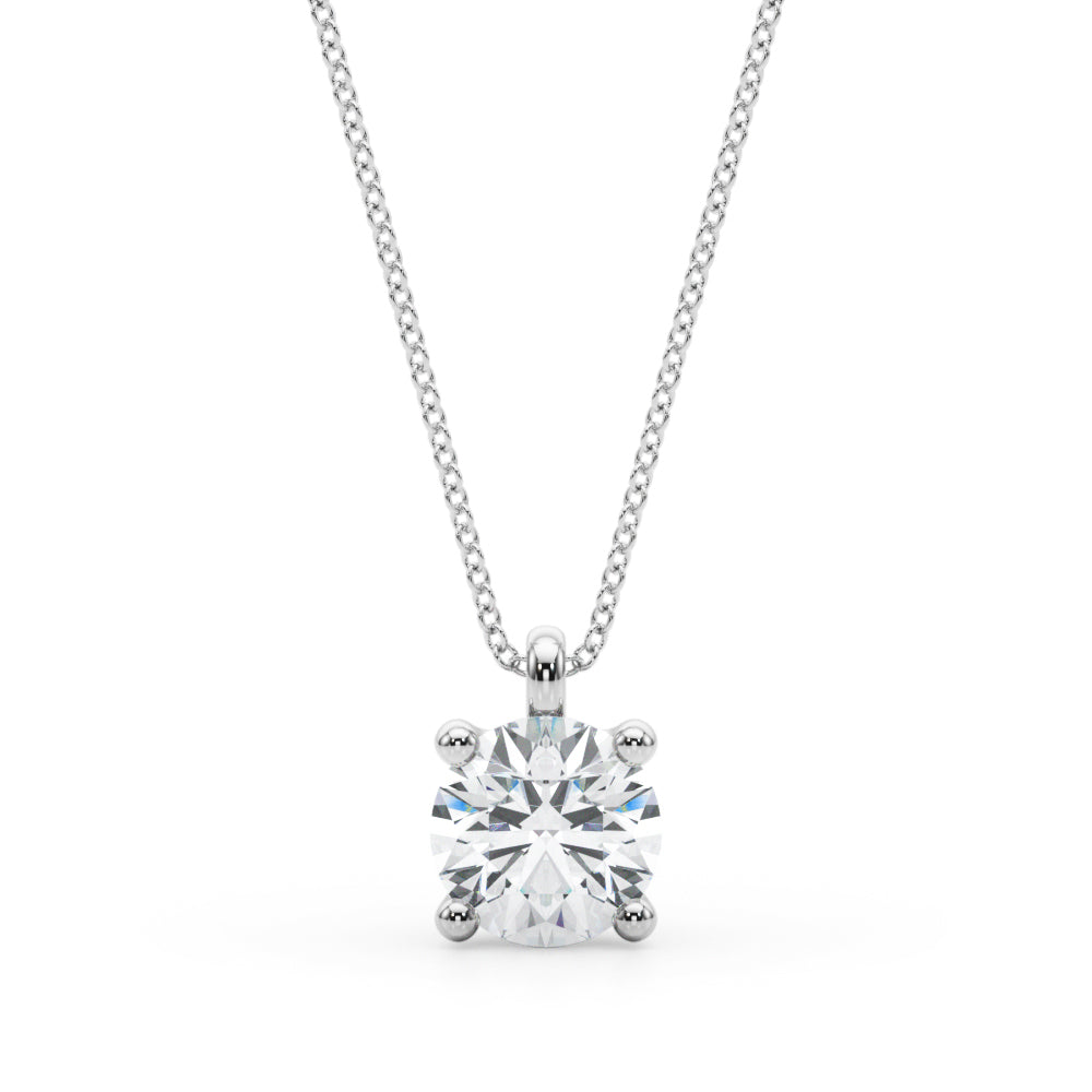 1 CT Lab Diamond Solitaire Pendant