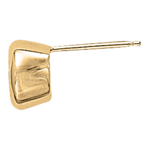 Lab Grown Diamond 14K Gold Single Stone Studs