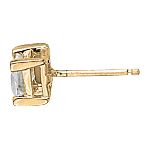 0.1 CT Lab Diamond Square Stud Earrings