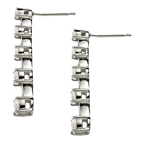 Lab Diamond Round Brilliant Earrings