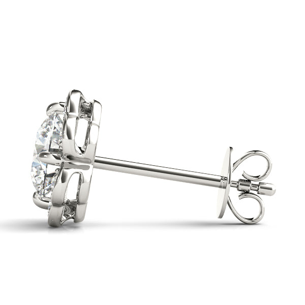 Lab Grown Diamond Halo Earrings