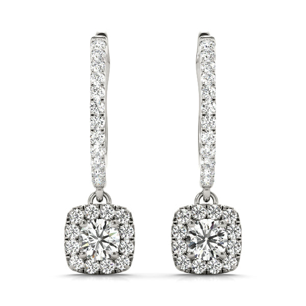 Lab Grown Diamond Halo Earrings