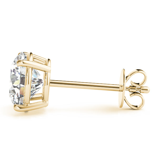 14K Yellow Gold 0.75 CTTW Lab Diamond Studs