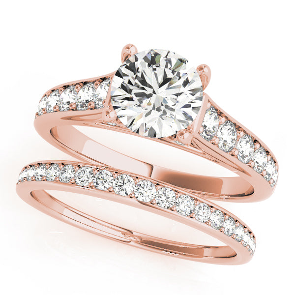 14K Rose Gold 1.33ctw Round Diamond Engagement Ring