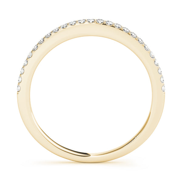 18K Yellow Gold Multi-Diamond Wedding Band