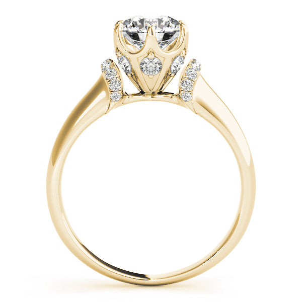 14K Yellow Gold Vintage Diamond Engagement Ring