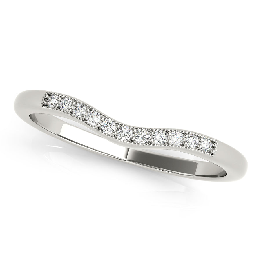 Multi-Diamond 14K Gold Wedding Ring