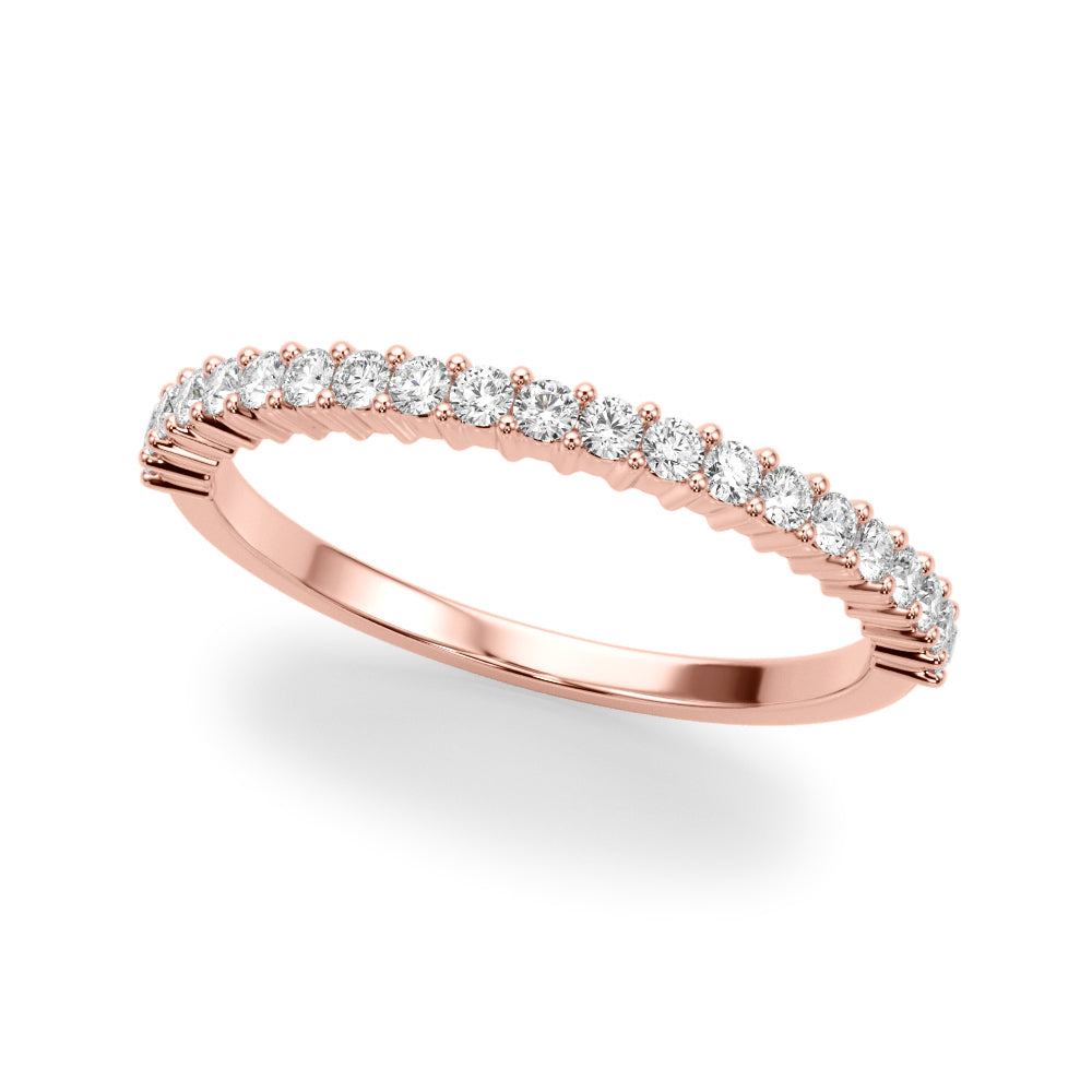 Rose Gold Lab Diamond Wedding Ring