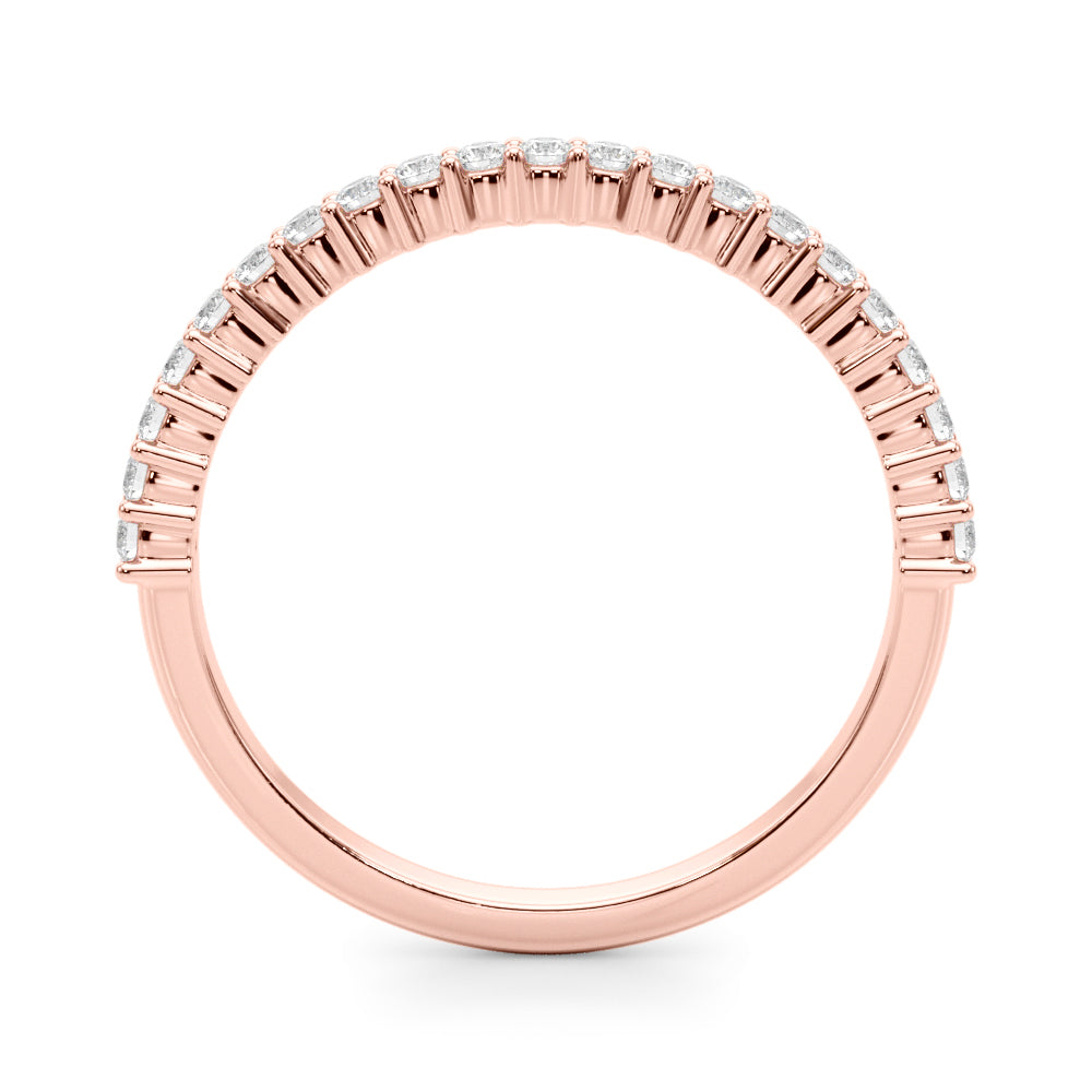 Rose Gold Lab Diamond Wedding Ring
