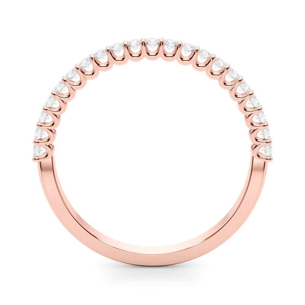Rose Gold Lab Diamond Wedding Ring