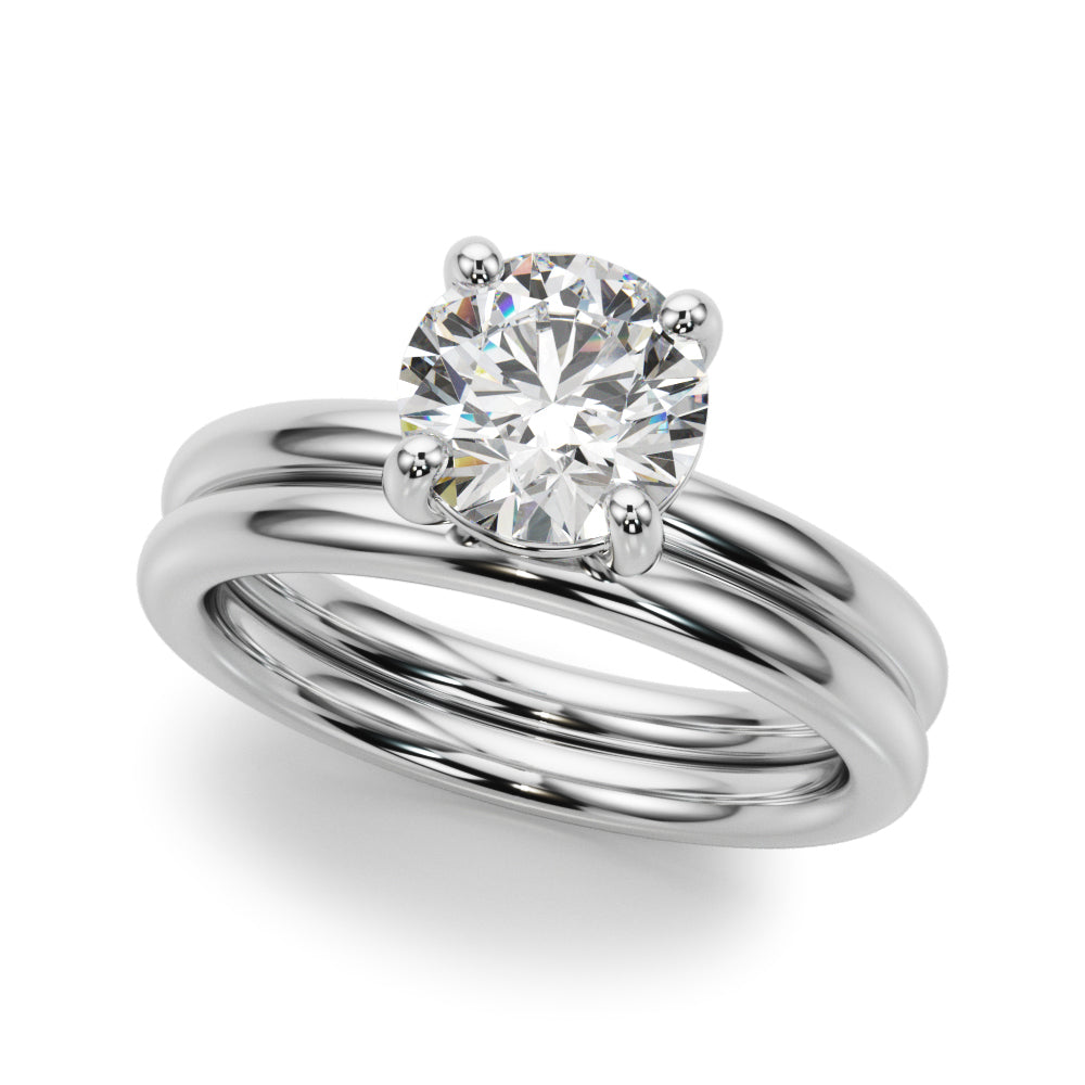 1 CT Lab Diamond Solitaire Ring