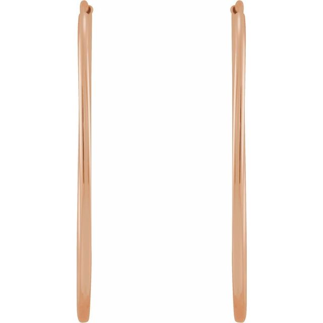 Flexible Endless Tube Hoop Earrings