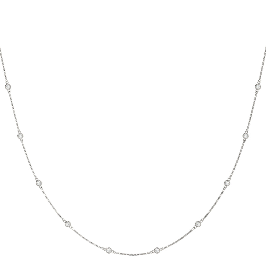 Lab Diamond 1.1mm Pendant Chain Necklace