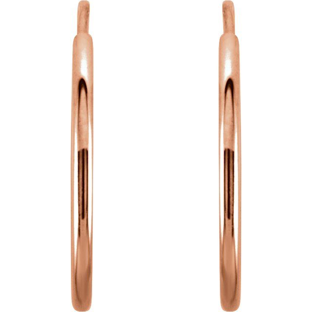 Endless Tube Hoop Earrings