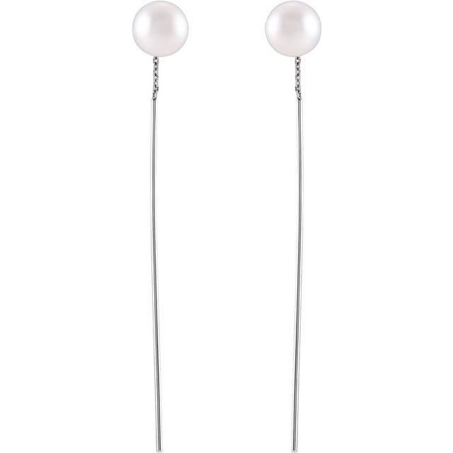 Pearl Threader Earrings