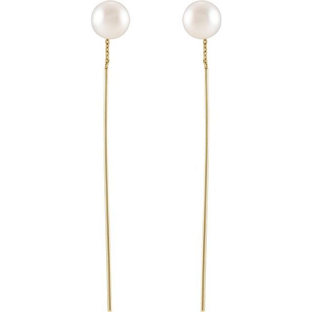 Pearl Threader Earrings
