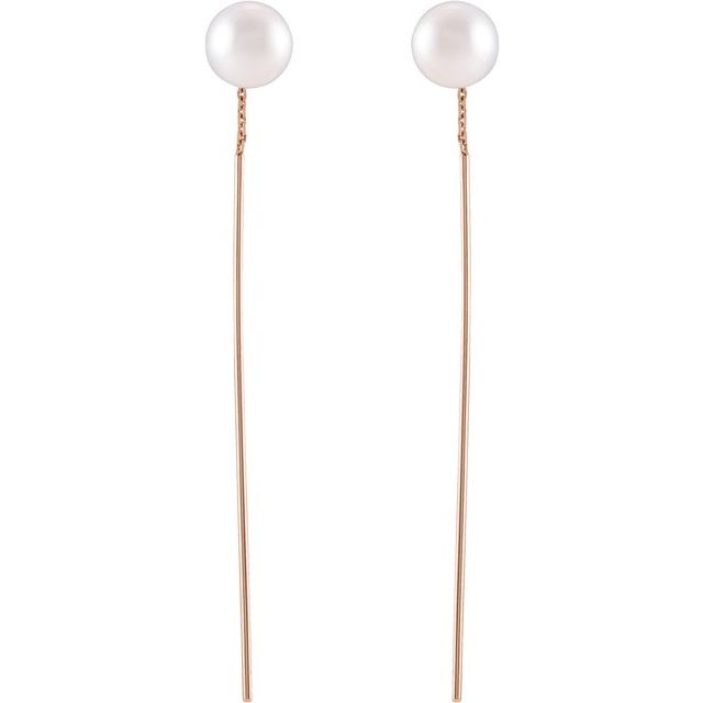 Pearl Threader Earrings