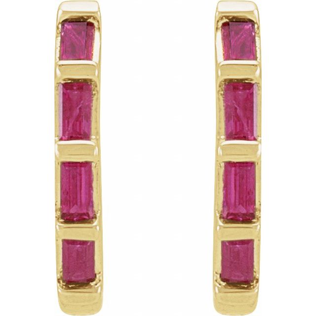 Baguette Huggie Earrings