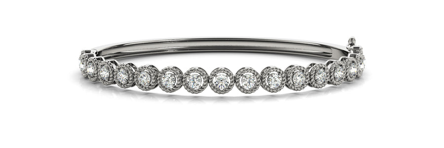 Lab Diamond Multi-Stone Fashion Bangle