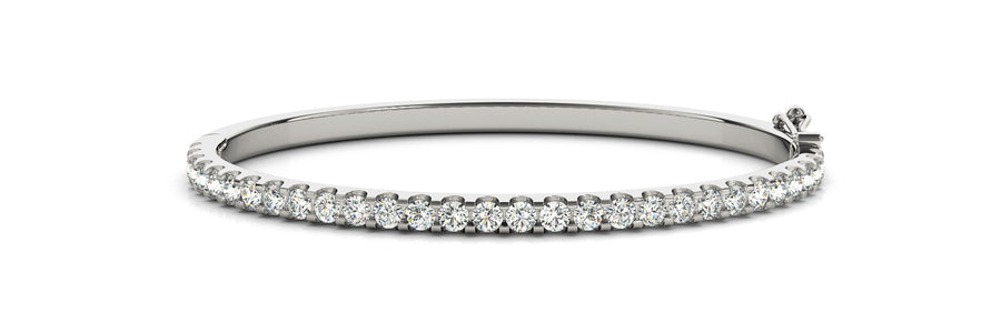 Lab Diamond Multi-Stone Bangle Bracelet