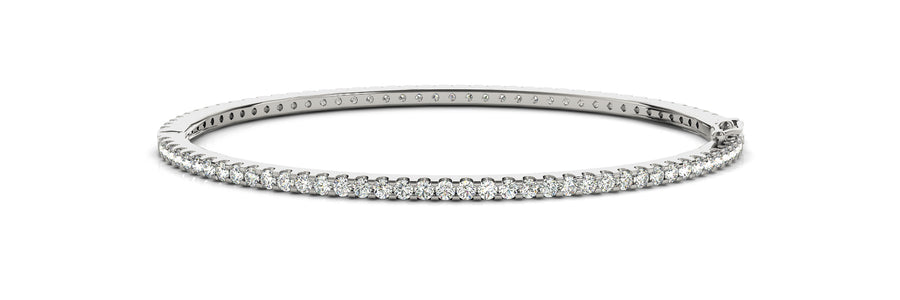 Lab Diamond Multi-Stone Bangle Bracelet