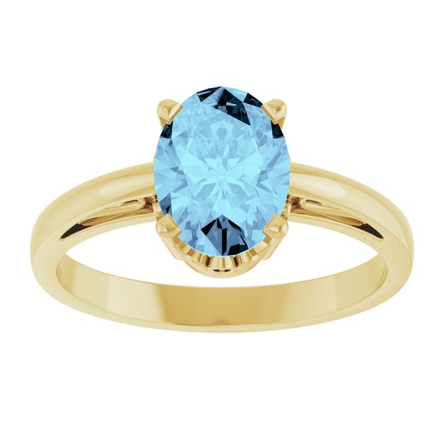 Scroll Setting® Solitaire Ring