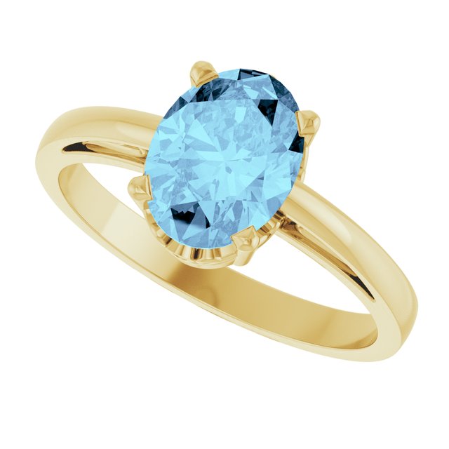 Scroll Setting® Solitaire Ring