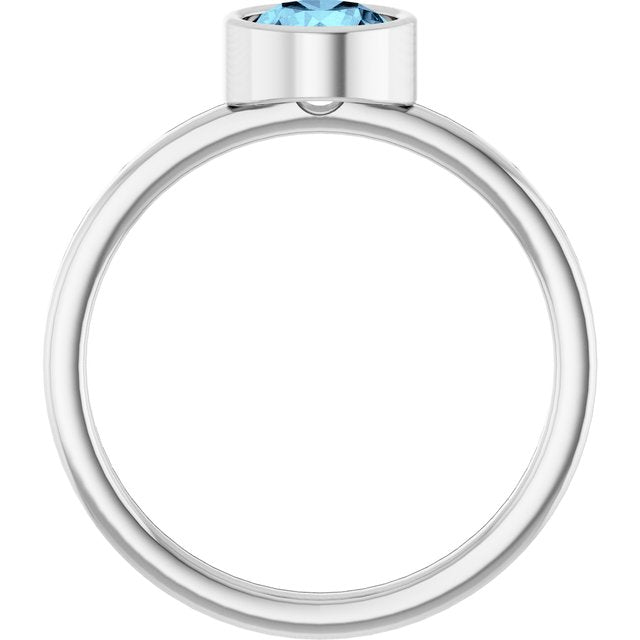 Bezel-Set Solitaire Ring