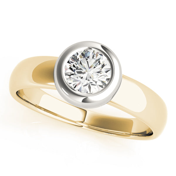 14K Yellow Gold 1ct Diamond Solitaire Engagement Ring