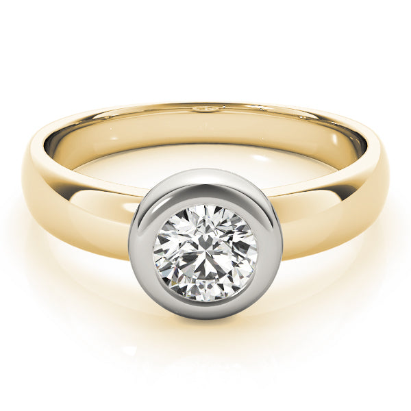 14K Yellow Gold 1ct Diamond Solitaire Engagement Ring