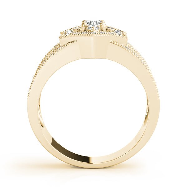 14K Yellow Gold Lab Diamond Right Hand Ring