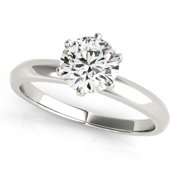 1.0 CT Round Diamond Solitaire Engagement Ring
