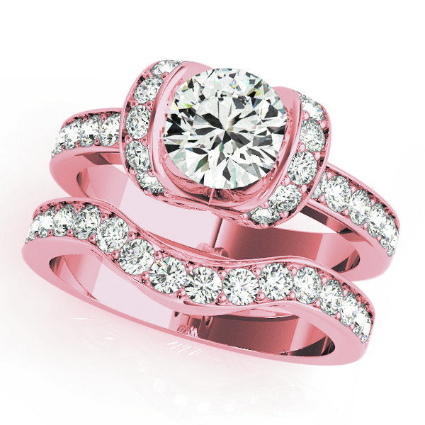 18K Rose Gold 1.5ctw Round Diamond Ring