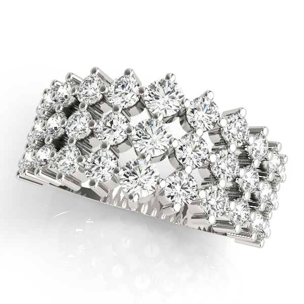 Multi-Row Lab Diamond Fashion Ring