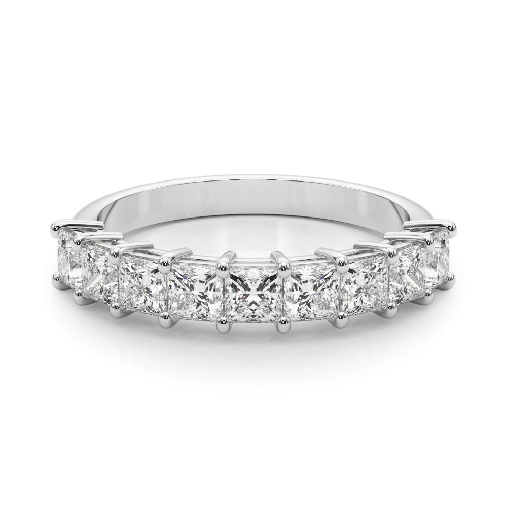 Princess Diamond Multi-Stone Wedding Band