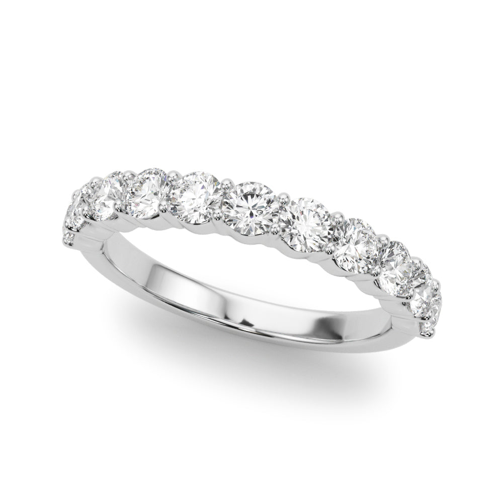 Lab Diamond Straight Prong Wedding Band